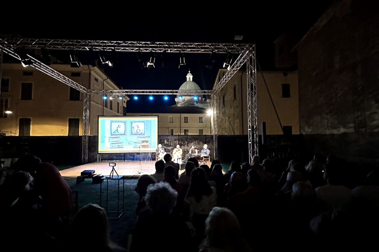 Claudio Francesconi, Annalisa Bugliani per l'evento di Nicola Lattanzi e Andrea Pezzi a Pietrasanta Cult