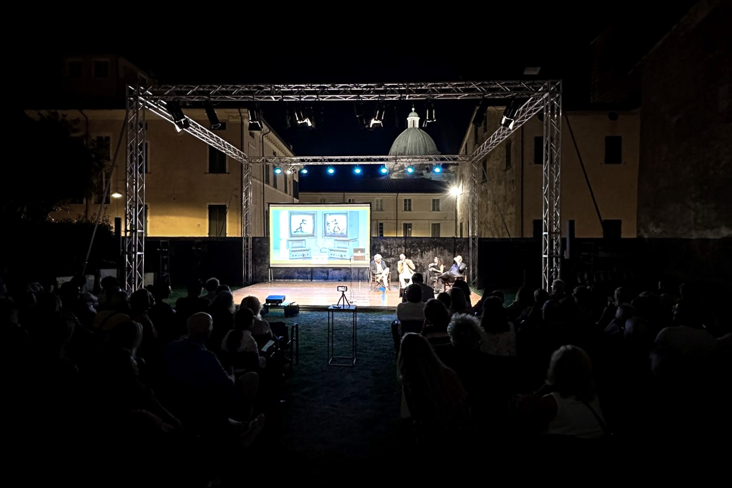 Claudio Francesconi, Annalisa Bugliani per l'evento di Nicola Lattanzi e Andrea Pezzi a Pietrasanta Cult