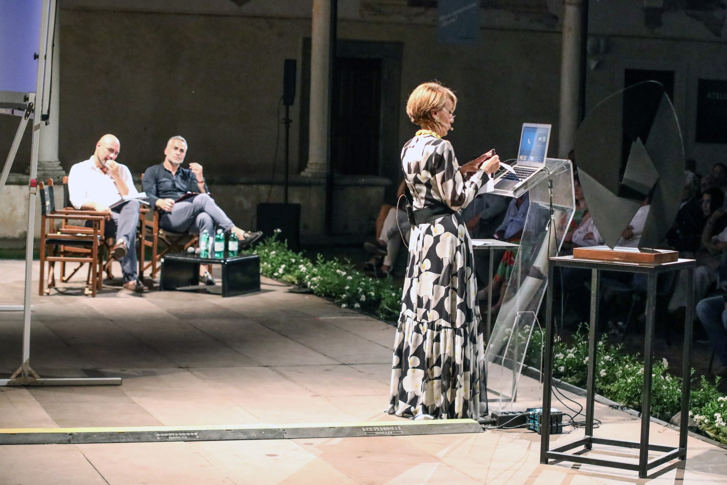 Giovanni Bonelli, Augusto Palermo, Patrizia Sandretto Re Rebaudengo a Pietrasanta Cult