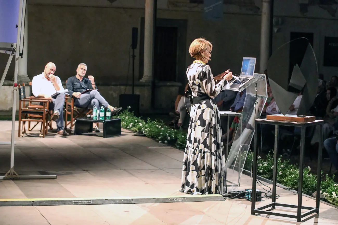 Giovanni Bonelli, Augusto Palermo, Patrizia Sandretto Re Rebaudengo a Pietrasanta Cult